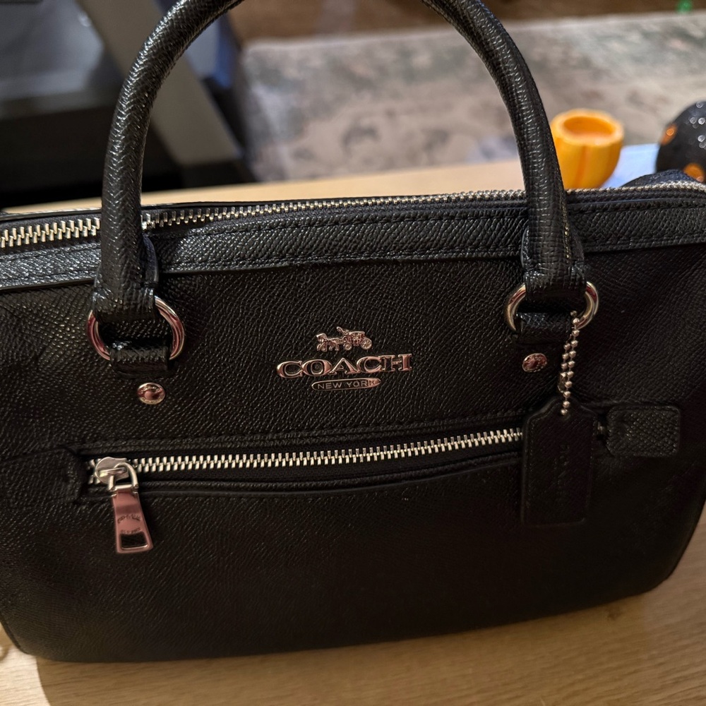 Coach Black Leather Satchel